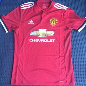 2017-2018 Manchester United Home Football Jersey